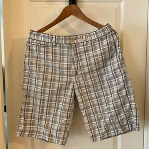 Banana Republic, men’s shorts, 32 waist, plaid, 100% cotton